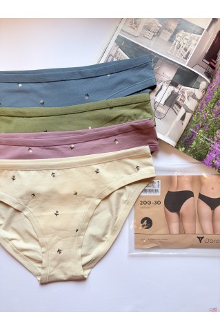 Женские хлопковые трусики слипы Obrana (Anabel Arto) 200-30 